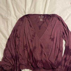 American eagle top with bell sleeves